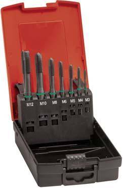 Maschinengewindebohrer- Set DIN371 HSSE Typ UNI Typ UNI Form B M3-M12 FORMAT