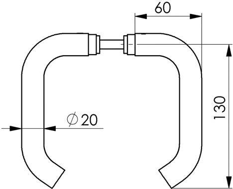 Türdr.-Lochteil 419L,Ede lstahl,TS30-50,runde Form