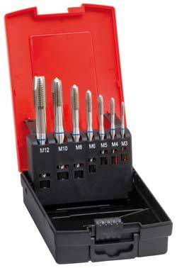 Maschinengewindebohrer- Set DIN371/376 Typ INOX Form B M3-12 FORMAT