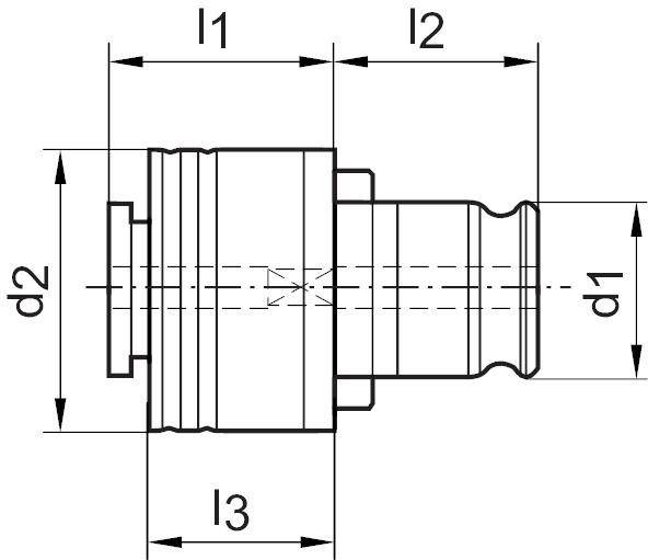 Schnellw.-Einsatz FES 1 9,00mm