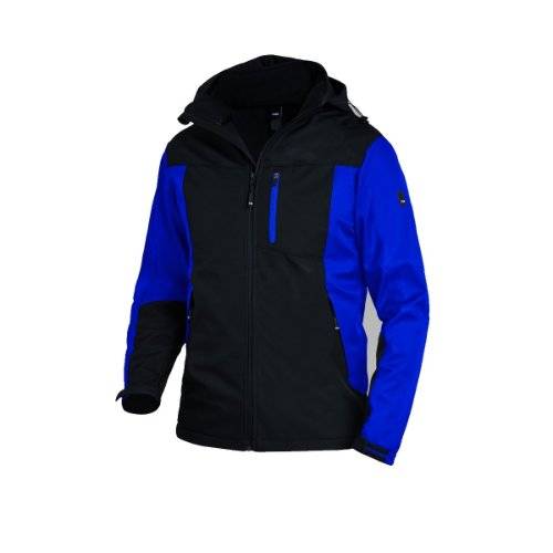 FHB JANNIK Softshelljacke royalblau-schwarz Gr. 4XL