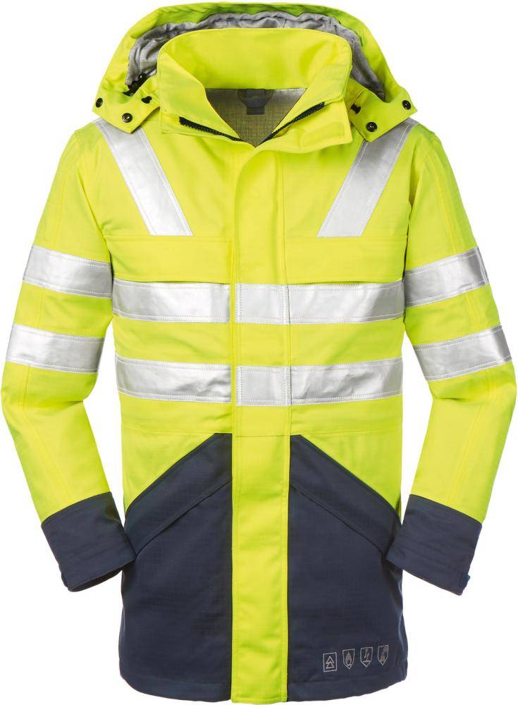 Multinormjacke Edmonton, Gr.2XL, leuchtgelb/navy