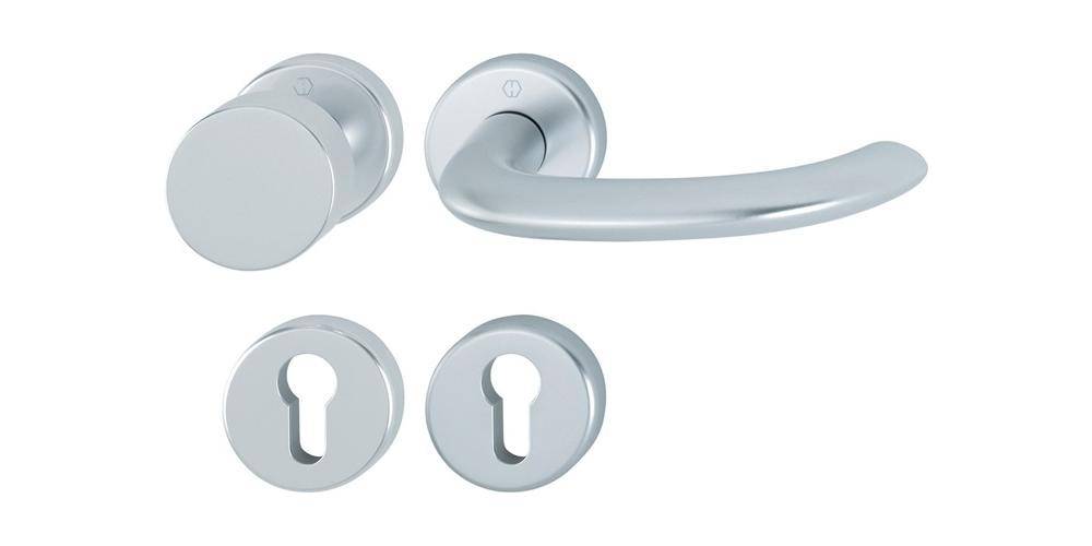 HOPPE Rosettengarnitur Marseille 58/42KV/42KVS/1138 Vierkantmaß 8mm