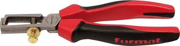 Abisolierzange poliert mit 2-Komponenten-Griffen160mm qmm FORMAT