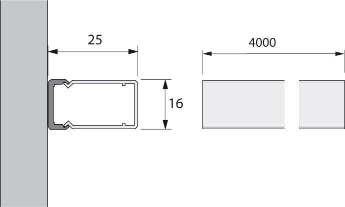 LED ChannelLine A Kappe Set aus 2 Stück