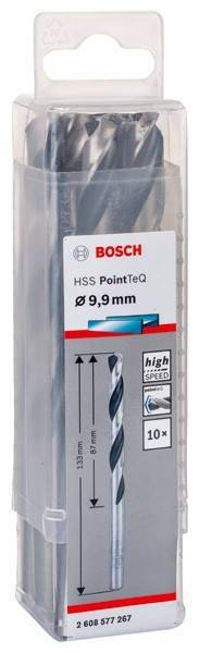 Bosch HSS PointTeQ 9,9 mm Bohrer, Hochgeschwindigkeit, in Verpackung.