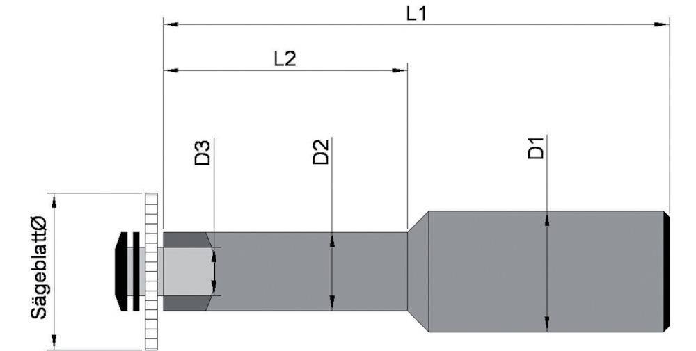 Sägeblattaufnahme D1835B D 32 x 8 mm Tschorn