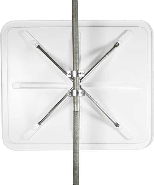 Verkehrsspiegel Eisfrei rund D600 mm für Außen Inox-Spiegelfläche