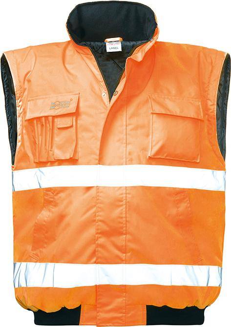 Warnpilotenjacke Tom, Gr. L, orange