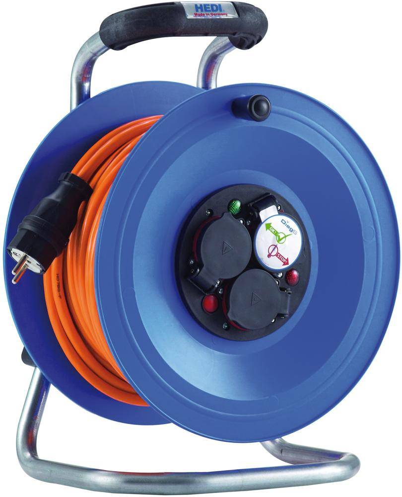 Kabeltrommel Kunststoff H07BQ-F 3G1,5 40m Hedi
