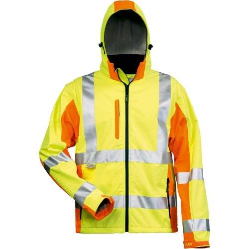 Warnjacke JIM, Softshell,Gr. 3XL, gelb/orange
