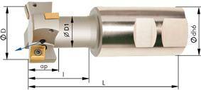 T-Nutenfräser Z2 Innenkühlung D32mm