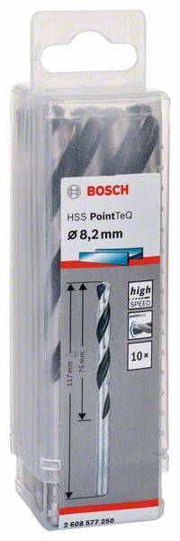 Bosch HSS PointTeQ ø 8,2 mm, Hochgeschwindigkeit