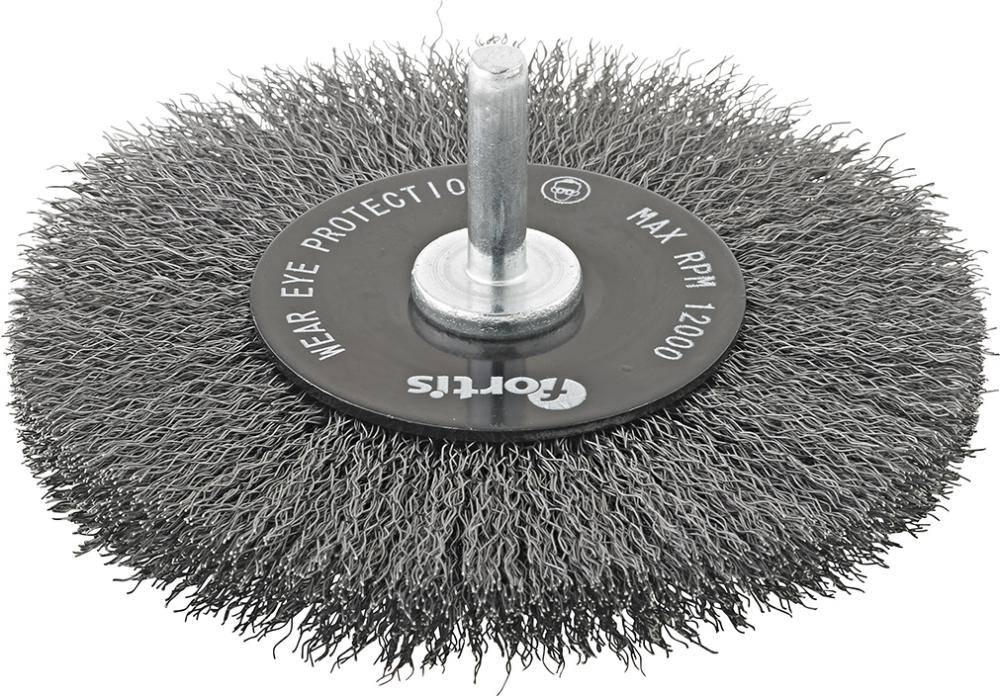 Rundbürste Stahldraht 100mm grob gewellt FORTIS