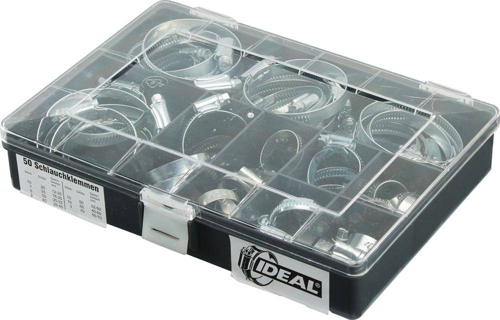 IDEAL-Schlauchschellen- Sortiment W1 9mm sortiert