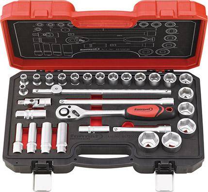 Steckschlüssel-Satz 1/2" 30-teilig FORMAT