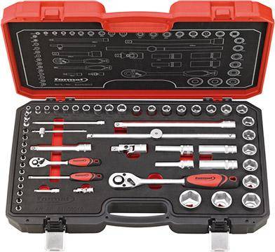 Steckschlüssel-Satz 1/4" und 1/2" 55-teilig FORMAT