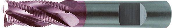 Schruppfräser lang DIN6527 VHM TiALN Typ HR SCHAFT HB 8mm FORMAT SCHAFT HB
