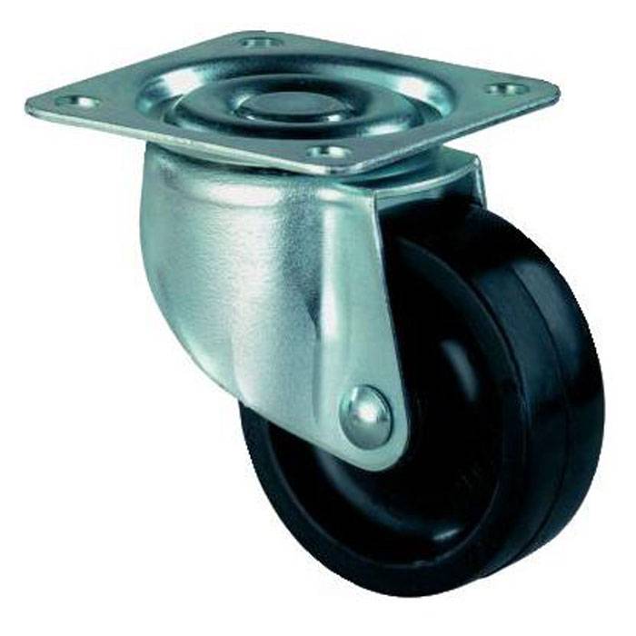 Apparate-Lenkrolle - Kunststoffrad - Rad-Ø 50 mm - Bauhöhe 68 mm - Tragkraft 40 kg