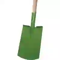 Damenspaten Rohrdüll grün lackiert, Import Damenspaten Rohrdüll grün lackiert, Import