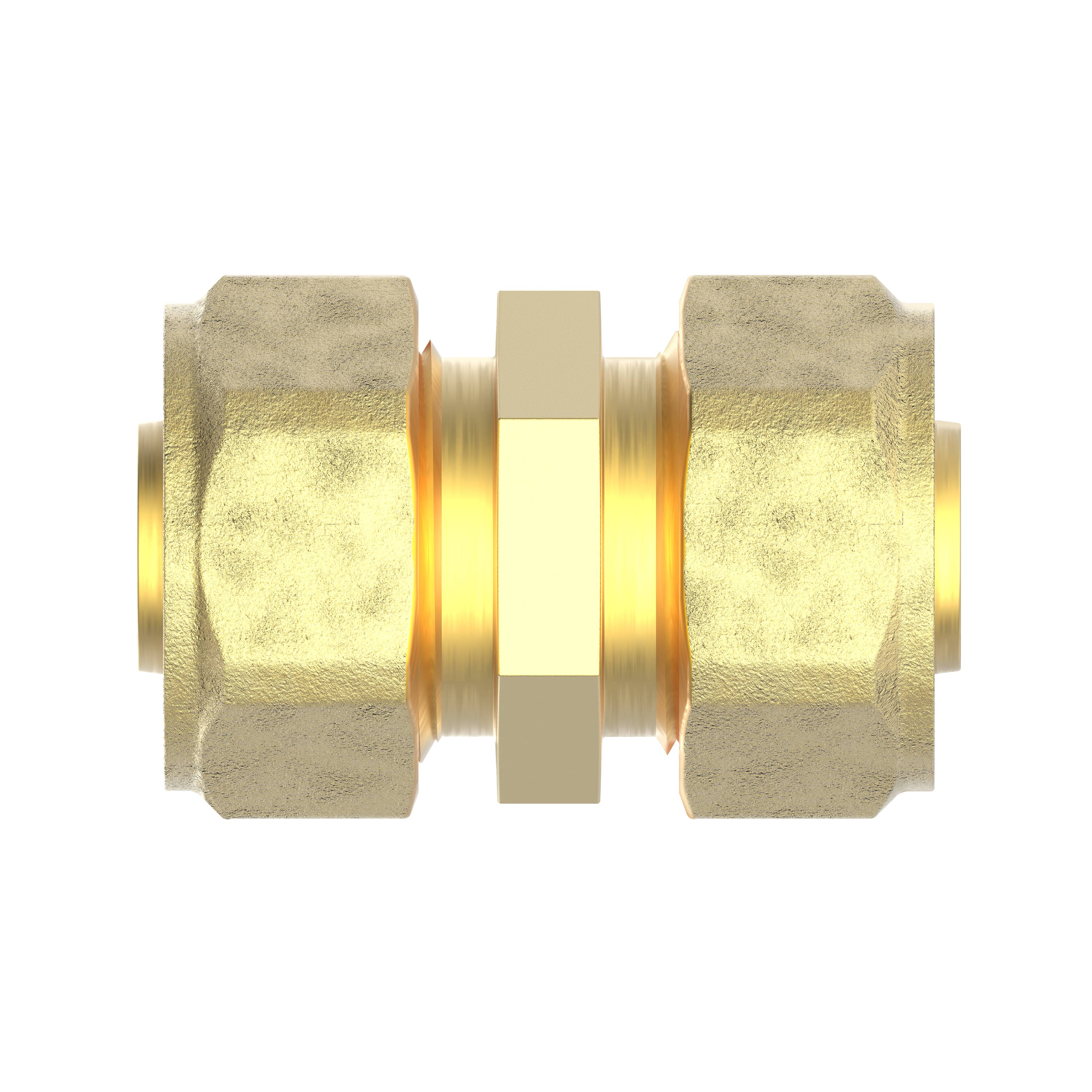 MS Verbindungsstück, blank, 20 mm, Klemmfitting für MSVR