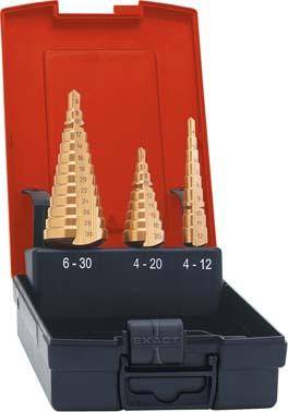 Stufenbohrer-Set HSS TiN 4-12/12-20/20-30mm FORMAT
