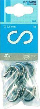 Not S-Haken (SB) A2 3,8mm