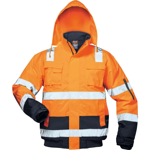 Warnpilotenjacke Jonas,Gr.3XL,orange/blau Warnpilotenjacke Jonas,Gr.3XL,orange/blau