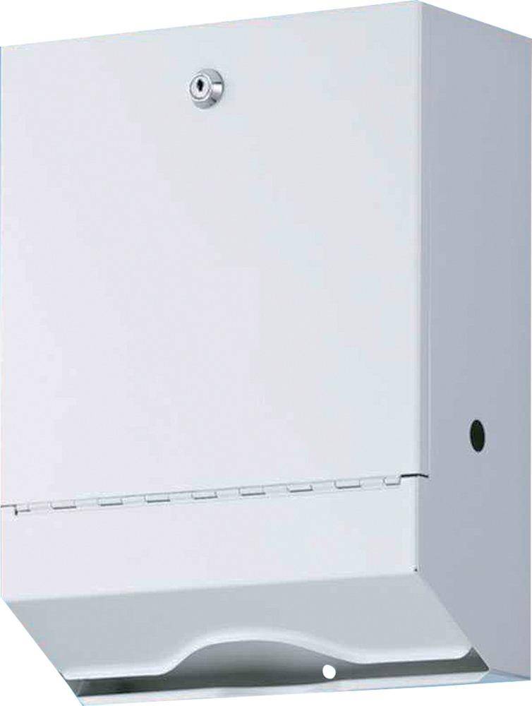WEPA Falthandtuchspender 35x26,5x13cm Metall weiß