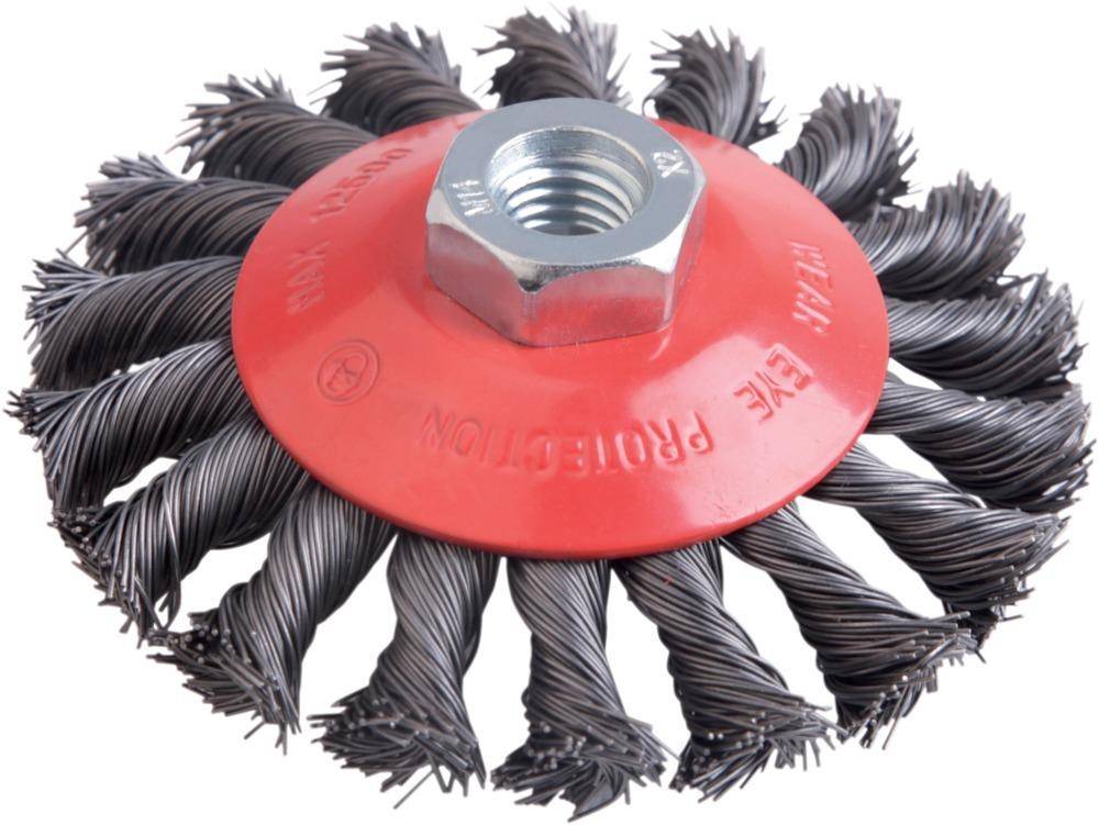 Kegelbürste Edelstahl 100mm gezopft FORTIS