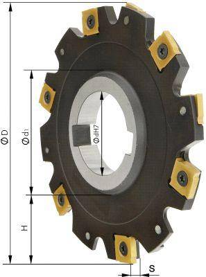 Scheibenfräser ohne Bund Z8 D 80x6 mm