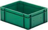 Transport-Stapelkasten B400xT300xH145 mm grün, geschlossen ohne Griffloch