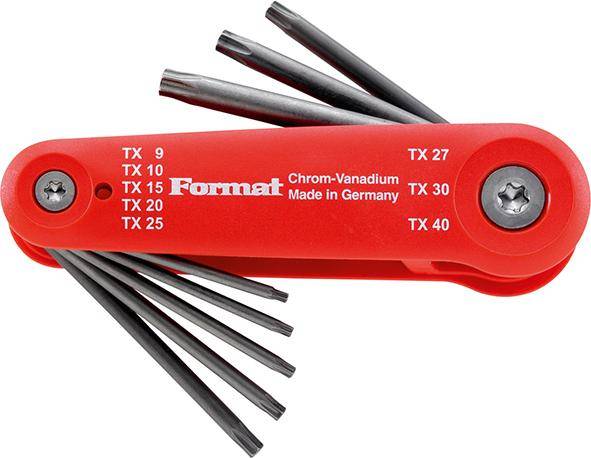 Winkelschraubendreher- Satz im Klemmhalter T9-T40x mm FORMAT