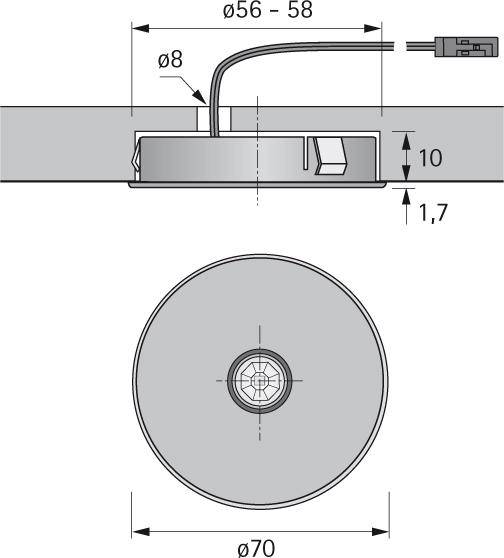 PowerLite rd EDS Op.,mw 12VDC, 3.5W, 3.0m LTG, M1