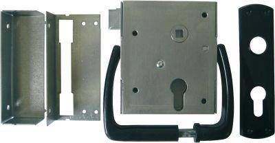 Uni-Kastenschloss BB m. Grt.u.schiessender Falle