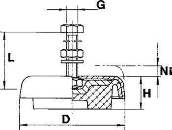 LEVEL-MOUNT Maschinenlag.2000Kg, LM 3-33