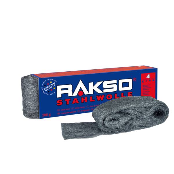 Stahlwolle-Bänder - 1a-Gütestahl - 200 g - Grob - Größe 4 - verschiedene Anwendungsbereiche - LxBxH 289 x 101 x76 mm