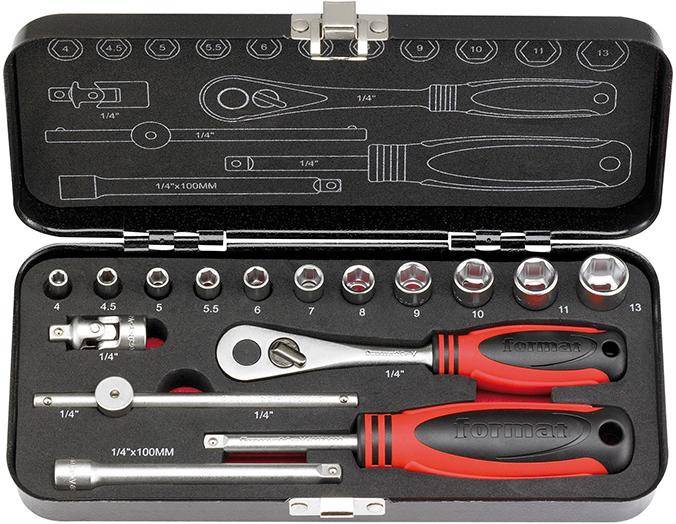 Steckschlüssel-Satz 1/4" 16-teilig FORMAT