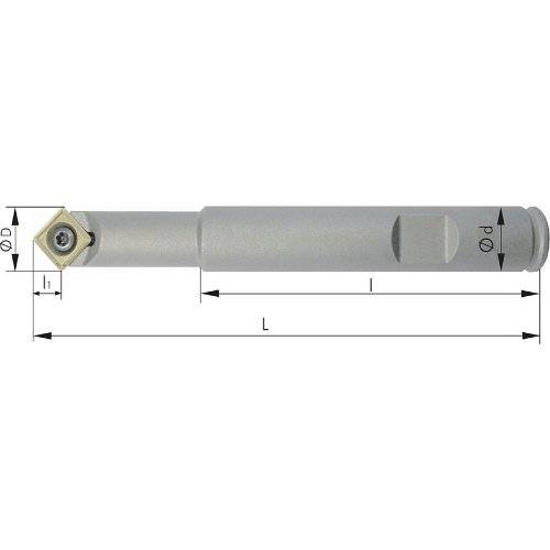 IHTec Fas-Zentrierfräser 45° D 12 mm Z 1