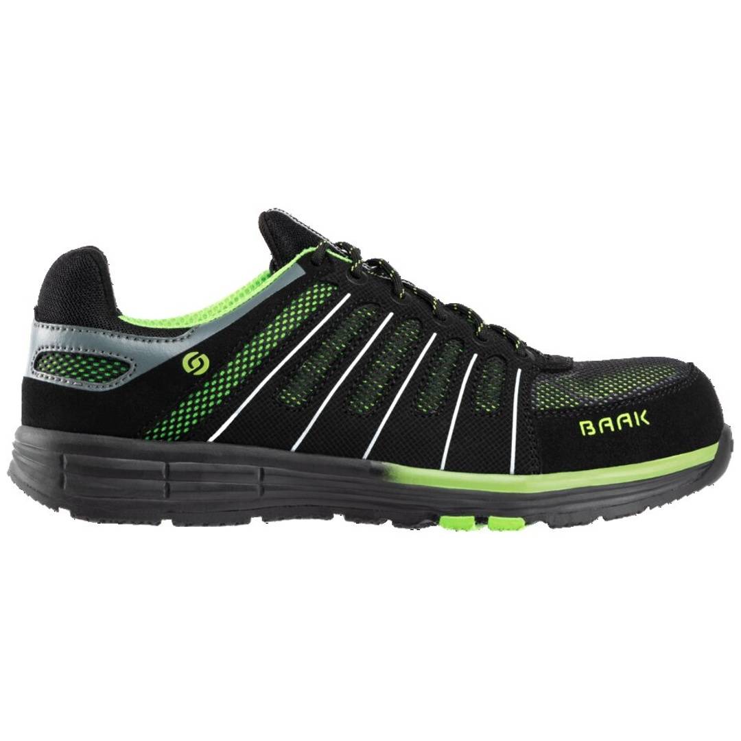 Baak Sicherheitshalbschuh Reeny 71522 S1P ESD SRC DGUV Gr.44 schwarz/grün