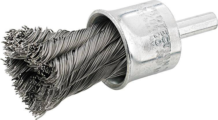 Pinselbürste Stahl gezopft 6mm 20x29x0,35mm FORMAT