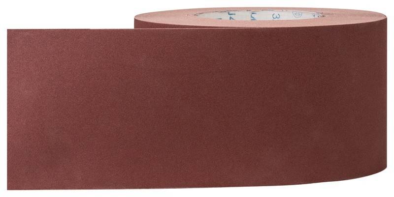 Eine Rolle braunes Schleifpapier mit mittlerer Körnung.