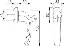 Fenstergr. abschliessb.F90810S/U10 100NM