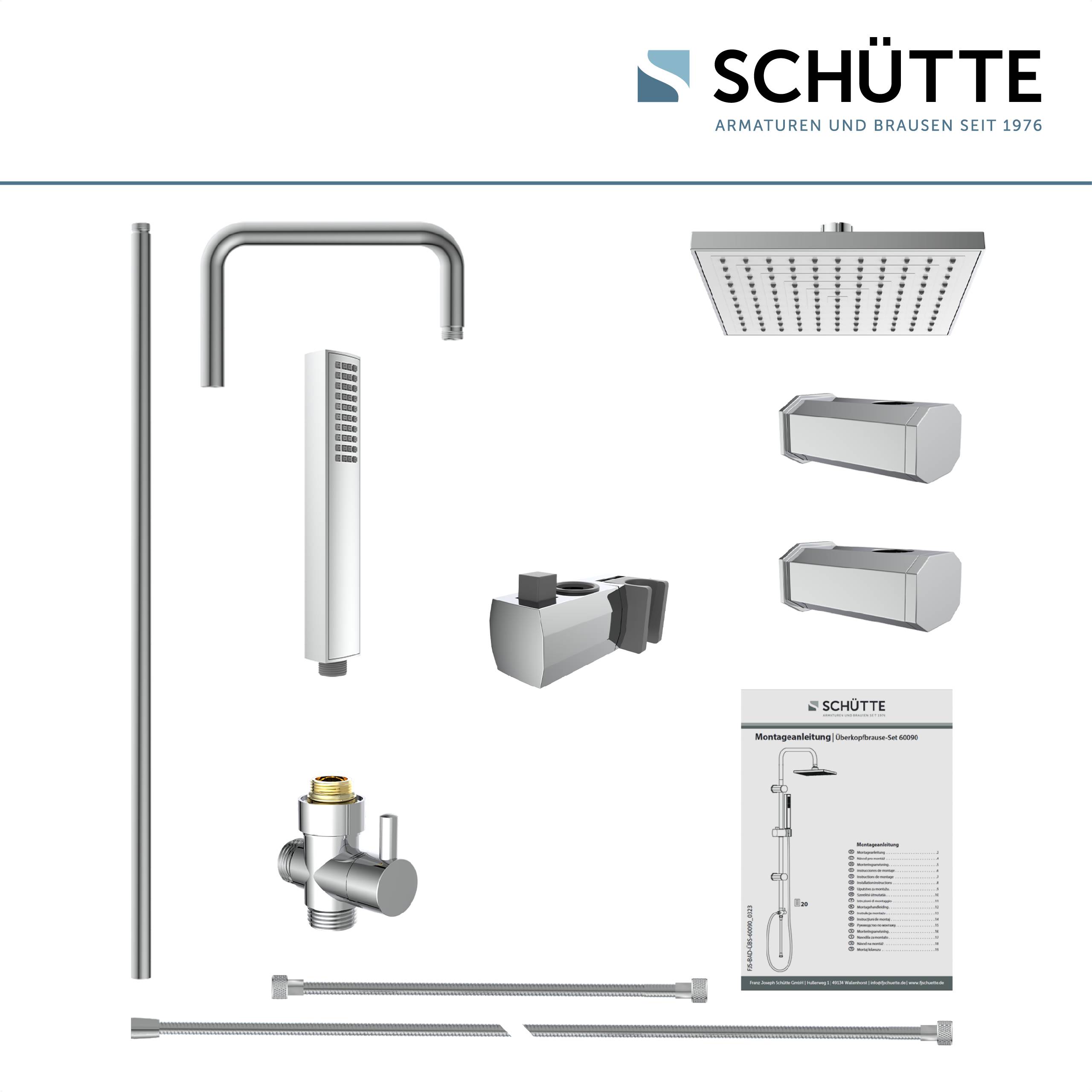 TOKYO Überkopfbrause-Set, Chrom