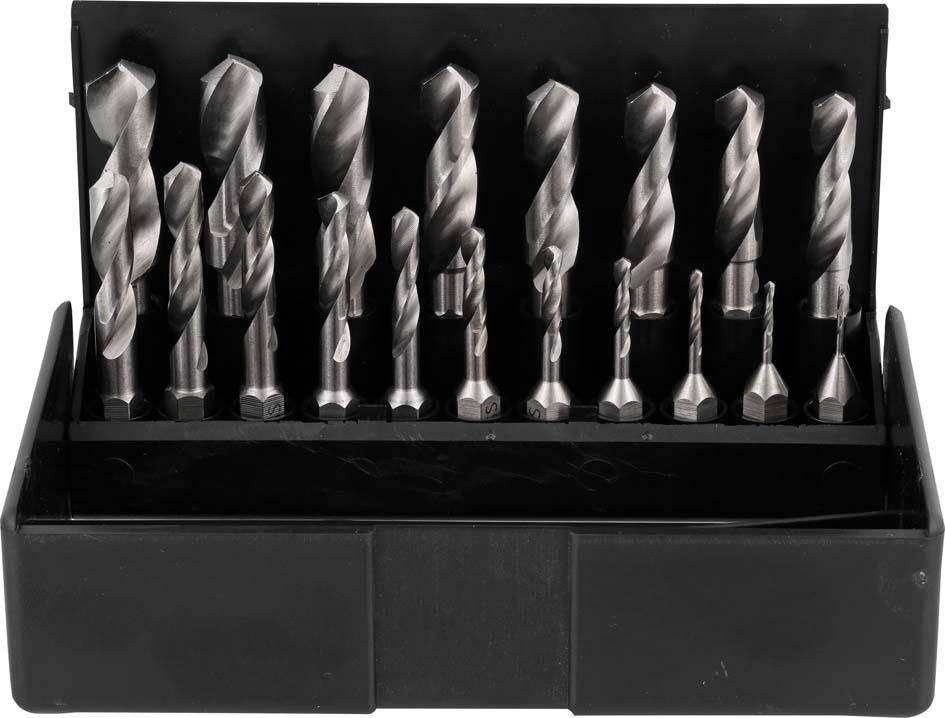 Bit-Satz Spiralbohrer HSS1-10mm 19-teilig