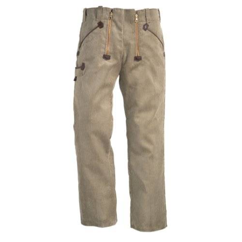FHB ARTUR Zunfthose Trenkercord ohne Schlag beige Gr. 48
