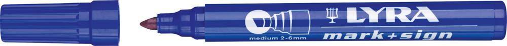 Filzschreiber blau 111 2-6mm Keilspitze Lyra
