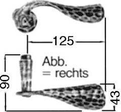 Ha-Drückerlocht Nr.170H Ei Rowe rs