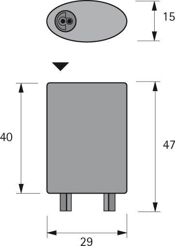 LED 2-fach Verteiler MP2 24VDC max. 8A