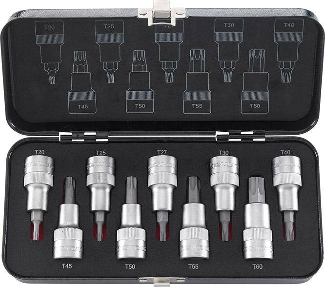 Schraubendrehereinsatz- Satz 1/2" T20 bis T60 9-teilig FORMAT